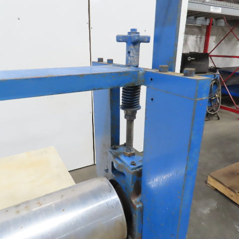40" Wide Rubber Feed Pinch Lamination Roller Manual Adjust Frame Assembly