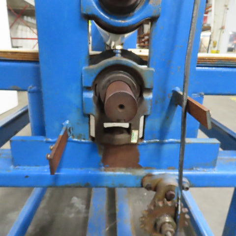 40" Wide Rubber Feed Pinch Lamination Roller Manual Adjust Frame Assembly