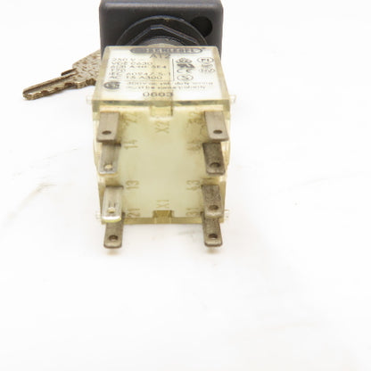 Schlegel IEC 60947-5-1 250V 2 Position Keyed Selector Switch