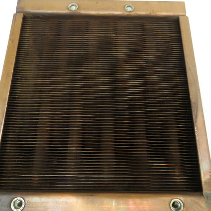 6" x 7" Copper 2 Pass Heat Exchanger 7/16" Tube M12-1.0 Ports