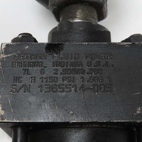 Ortman 7LG2.500X9.000 2-1/2" Bore 9" Stroke Hydraulic Pneumatic Cylinder 1150PSI