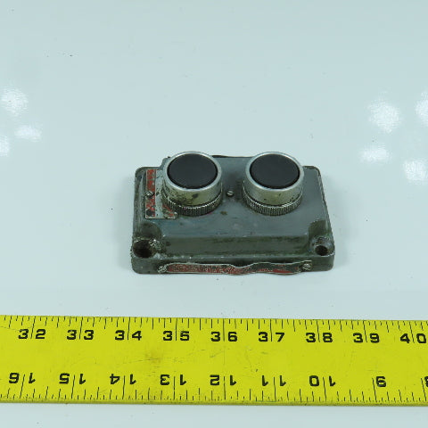 Killark XCS-0B7 2-Button Momentary Contact Hazardous Location Switches 600V
