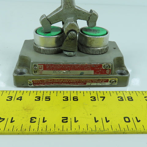 Killark XCS-0B5 2-Button Momentary Contact Switch Hazardous Location W/Handle