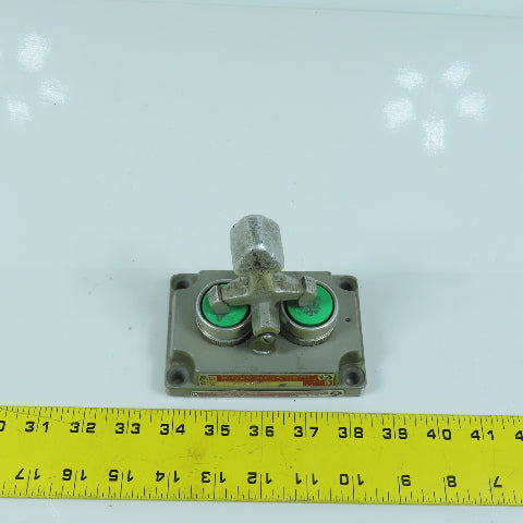 Killark XCS-0B5 2-Button Momentary Contact Switch Hazardous Location W/Handle