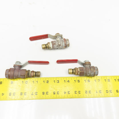 Legend T-900 3/8" Brass Ball Valve 600WOG Lot Of 3