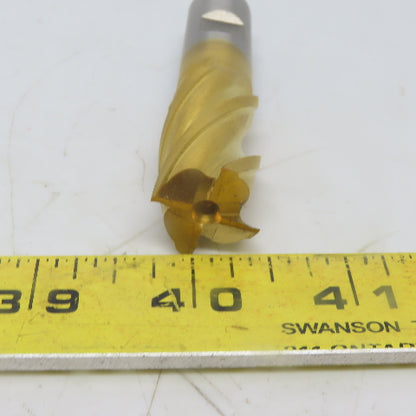Cleveland C39463 Square End Mill: 3/4 Dia 1-5/8" LOC 4 Flutes High Speed Steel"