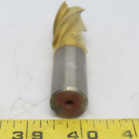 Cleveland C42254 Square End Mill 7/8 Dia 2" LOC 4 Flutes High Speed Steel TiN"