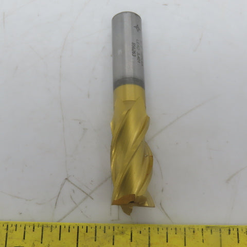 Cleveland C39456 Square End Mill 5/8 Dia 1-3/8" LOC 4 Flutes HSS TiN"