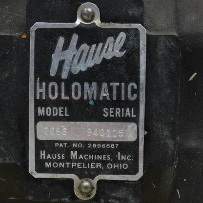Hause Model 2696 Holomatic 208-460V 3Ph 725RPM Feed Drill