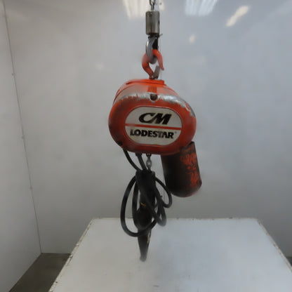 Lodestar Model A 1/8 Ton Electric Chain Hoist 10' Lift 32FPM 120V 1Ph