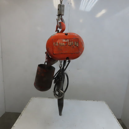 Lodestar Model A 1/8 Ton Electric Chain Hoist 10' Lift 32FPM 120V 1Ph