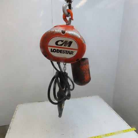 Lodestar Model A 1/8 Ton Electric Chain Hoist 10' Lift 32FPM 120V 1Ph