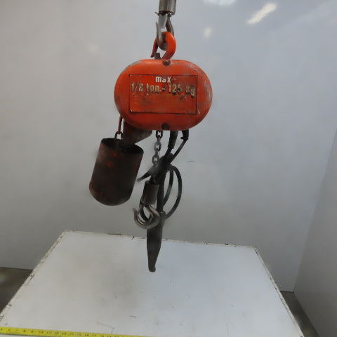 Lodestar Model A 1/8 Ton Electric Chain Hoist 10' Lift 32FPM 120V 1Ph