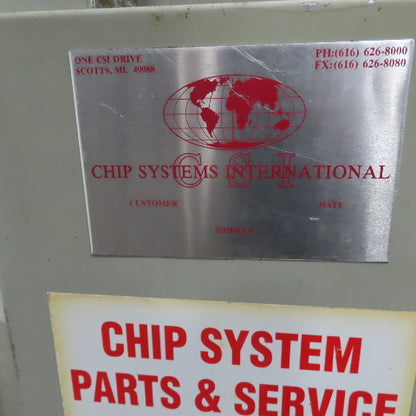 Chip Systems 10HP 36" Metal Chip Wringer Centrifuge 230/460V 3PH 10" Intake