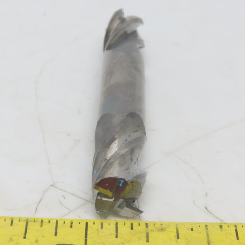 SGS 1/2"x1/2"x1" HSS Double End 4 Flute End Mill Solid Carbide Center Cut