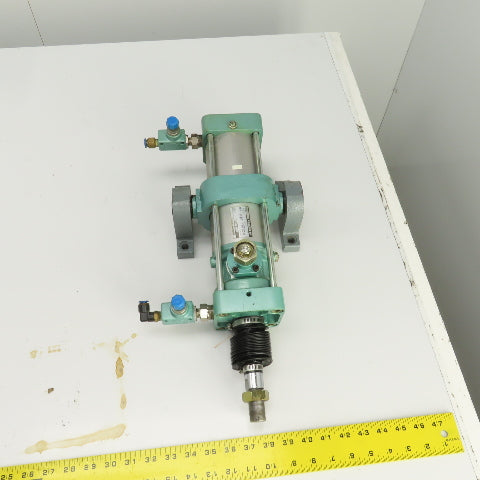 Kuroda Eighty Series Pneumatic Air Cylinder 5-1/2" Stroke 2-1/2" Bore 1" Rod