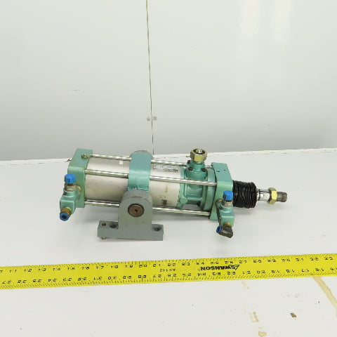 Kuroda Eighty Series Pneumatic Air Cylinder 5-1/2" Stroke 2-1/2" Bore 1" Rod