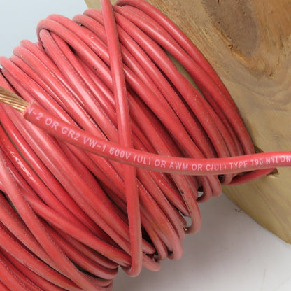 Encore 118101003450 8 AWG Strand Copper Wire THWN-2 RED 100'