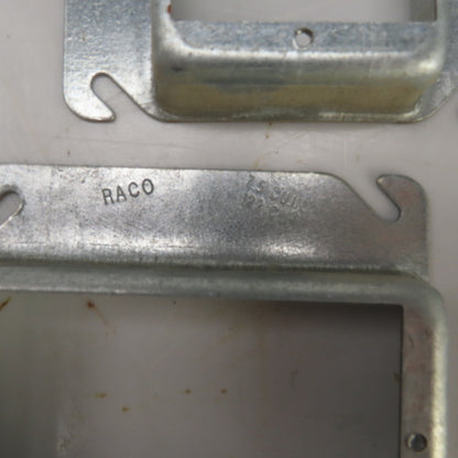 Raco 4" x 4" Square Raised Single Device Box Cover 7.5 Cu. In. Lot Of 20