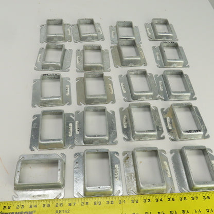 Raco 4" x 4" Square Raised Single Device Box Cover 7.5 Cu. In. Lot Of 20