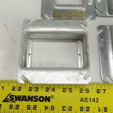 Raco 4" x 4" Square Raised Single Device Box Cover 7.5 Cu. In. Lot Of 20