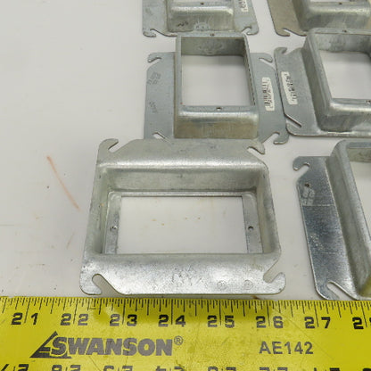 Raco 4" x 4" Square Raised Single Device Box Cover 7.5 Cu. In. Lot Of 20