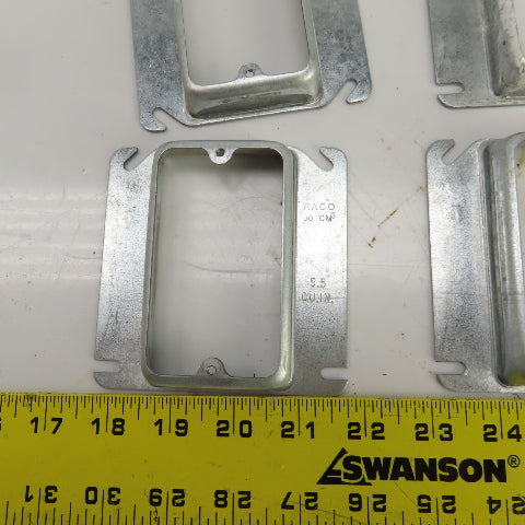 Raco 4" x 4" Square Raised Single Device Box Cover 5.5 Cu. In. Lot Of 36