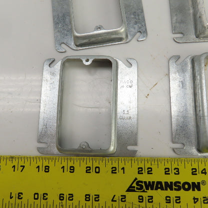 Raco 4" x 4" Square Raised Single Device Box Cover 5.5 Cu. In. Lot Of 36