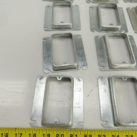 Raco 4" x 4" Square Raised Single Device Box Cover 5.5 Cu. In. Lot Of 36