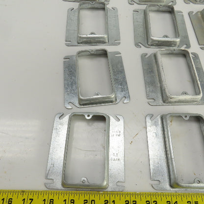 Raco 4" x 4" Square Raised Single Device Box Cover 5.5 Cu. In. Lot Of 36