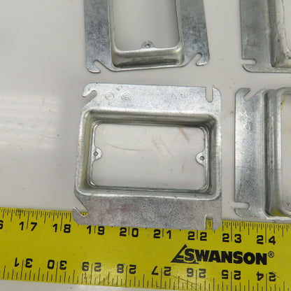 Raco 4" x 4" Square Raised Single Device Box Cover 5.5 Cu. In. Lot Of 36