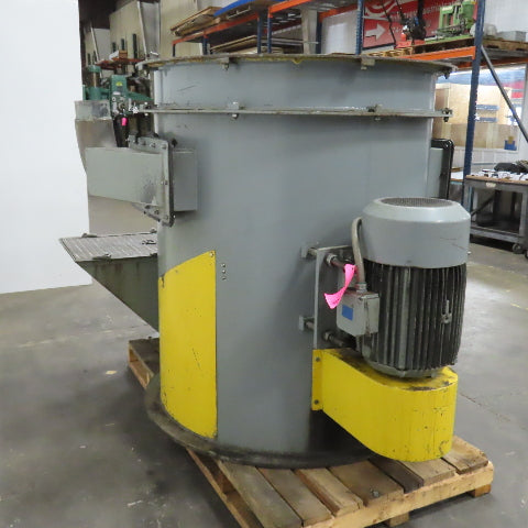 American Conveyor System 10HP 36" Metal Chip Wringer Centrifuge 480V 12" Intake