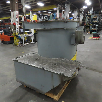 American Conveyor System 10HP 36" Metal Chip Wringer Centrifuge 480V 12" Intake
