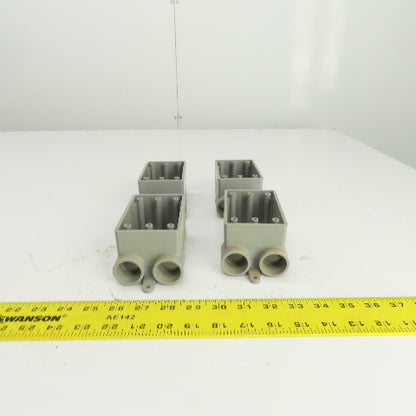 Carlon E982EFN Single Gang PVC Field Service Split Box 3/4" Lot Of 4