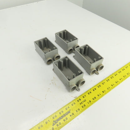 Carlon E982EFN Single Gang PVC Field Service Split Box 3/4" Lot Of 4