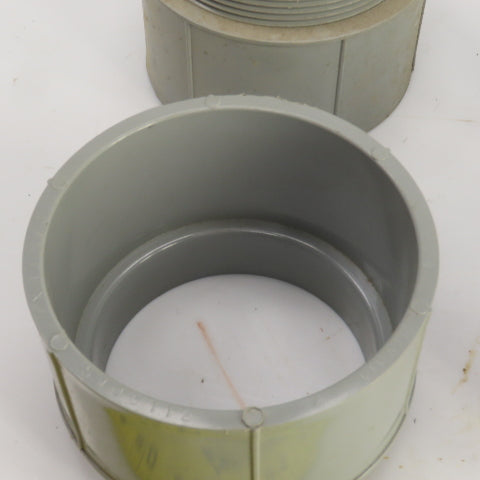 Cantex 540112 4" Threaded PVC Conduit Box Adapter Lot Of 5