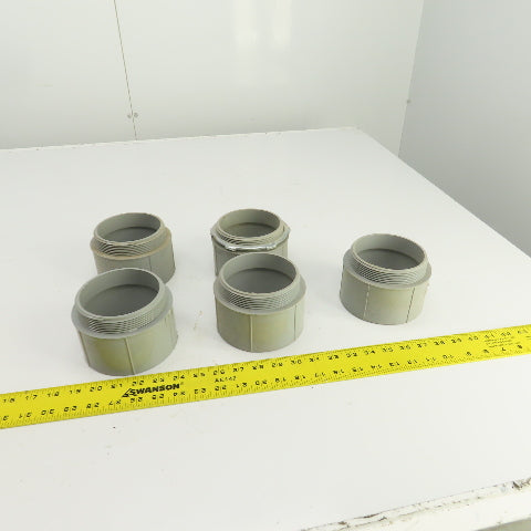 Cantex 540112 4" Threaded PVC Conduit Box Adapter Lot Of 5