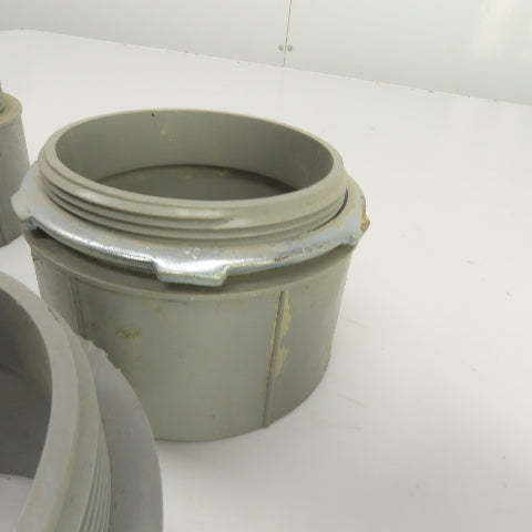 Cantex 540112 4" Threaded PVC Conduit Box Adapter Lot Of 5
