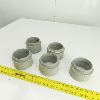 Cantex 540112 4" Threaded PVC Conduit Box Adapter Lot Of 5