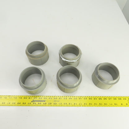 Cantex 540112 4" Threaded PVC Conduit Box Adapter Lot Of 5