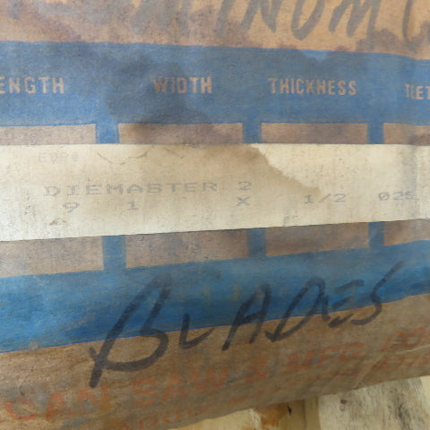 Lenox Diemaster 2 9'-1" Welded Band Saw Blade 1/2"T 6TPI .025" Lot Of 2