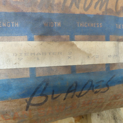 Lenox Diemaster 2 9'-1" Welded Band Saw Blade 1/2"T 6TPI .025" Lot Of 2