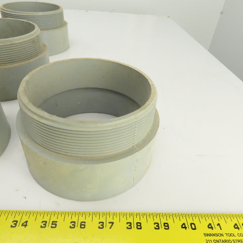 5" Threaded PVC Conduit Box Adapter Lot Of 7