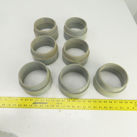 5" Threaded PVC Conduit Box Adapter Lot Of 7