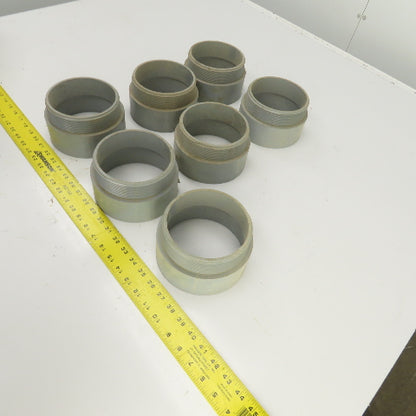 5" Threaded PVC Conduit Box Adapter Lot Of 7