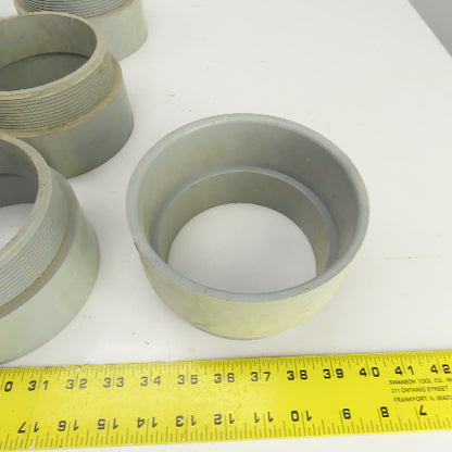 5" Threaded PVC Conduit Box Adapter Lot Of 7