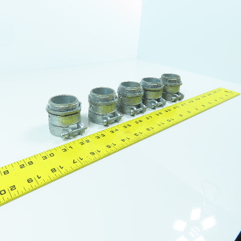 1-1/4" Threaded Flexible Metal Conduit Squeeze Connector Lot Of 5