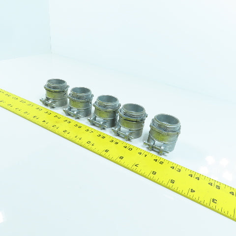 1-1/4" Threaded Flexible Metal Conduit Squeeze Connector Lot Of 5