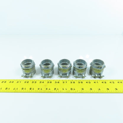 1-1/4" Threaded Flexible Metal Conduit Squeeze Connector Lot Of 5