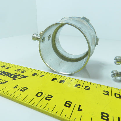2" Galvanized Male Conduit EMT To Box Set Screw Adapter Lot Of 4